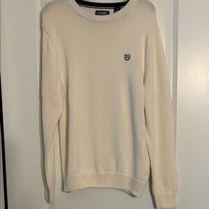 Chaps Men's Cream Crewneck Sweater NWOT